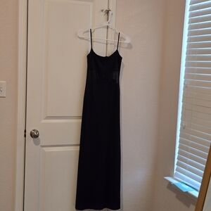 Vintagr Elegant Black Maxi Dress